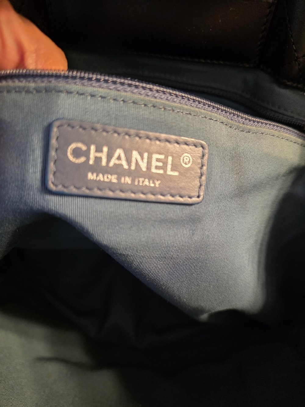 Authentic Chanel Quilted Calfskin Tote Bag - Picture 9 of 11